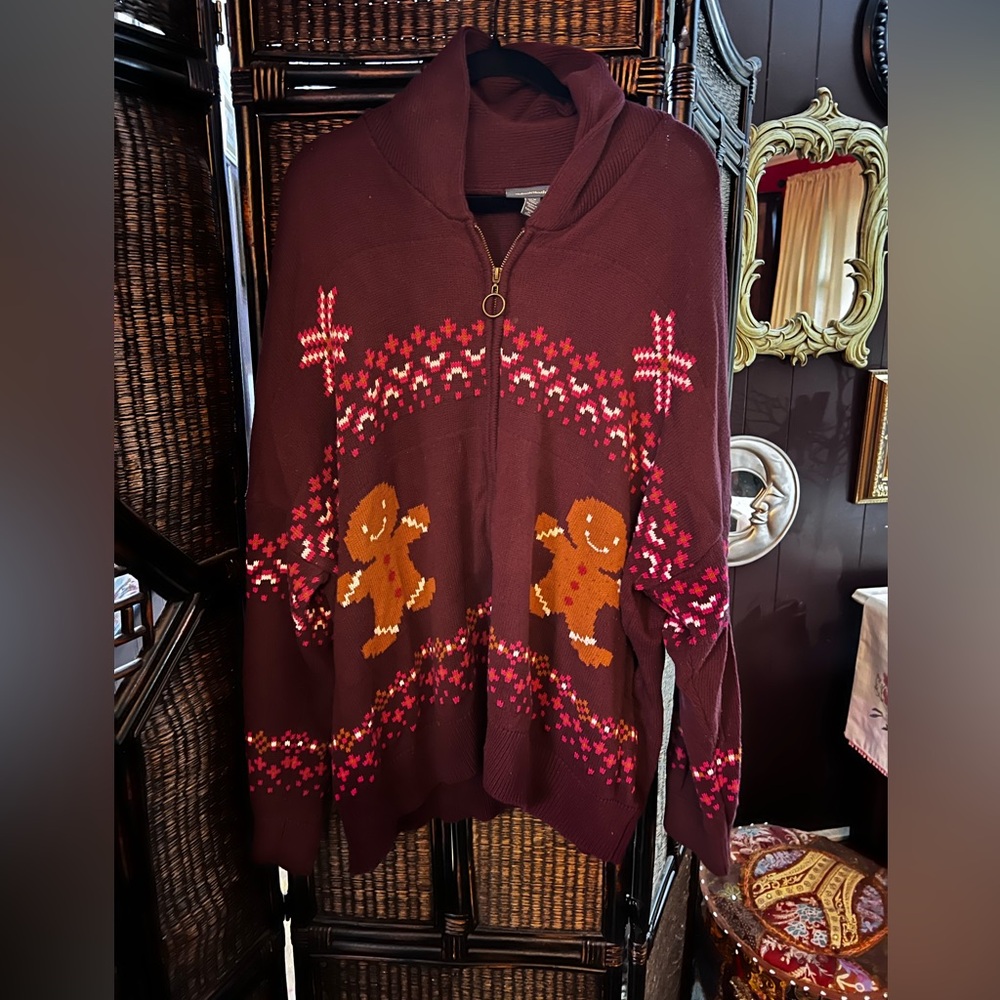 ModCloth Gingerbread Patterned Sweater